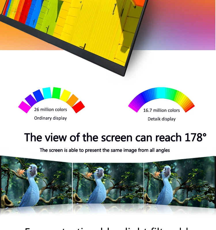 2K Desktop Computer Gaming Monitor 27 Inch 2560x1440 Resolution LCD PC Monitor for Computer