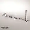 Waterfall solid brass bath & shower faucet chrome & gold F518102C
