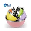 Stainless Steel Round Basin Soup Food Fruit Salad Mixing Bowl Set for Kitchen