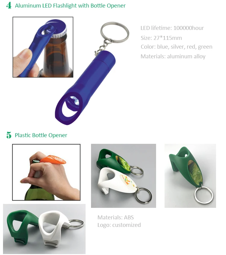 Shanghai factory custom logo aluminum bottle opener beer keychain