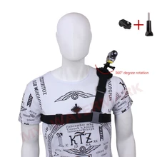 360 Rotate Harness Adjustable Shoulder Strap Mount Chest Belt + Tripod Adapter for Sony Action Cam Outdoor Sport Camera