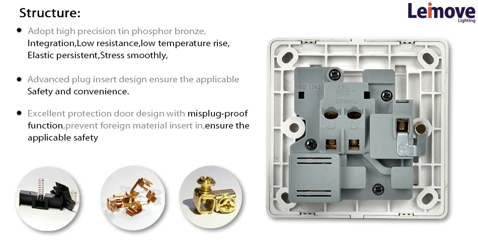 China supplier Press Fit NANO Power electrical power socket