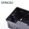 China supplier Durable pvc plastic square conduit box/uk white junction box