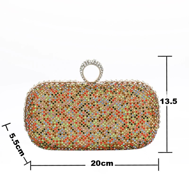 Bolso De Noche De Cristal Multicolor Para Fiesta - Buy De Noche Bolso,Diamantes  De Imitación Bolsa,Diamantes De Imitación Bolso Product on Alibaba.com