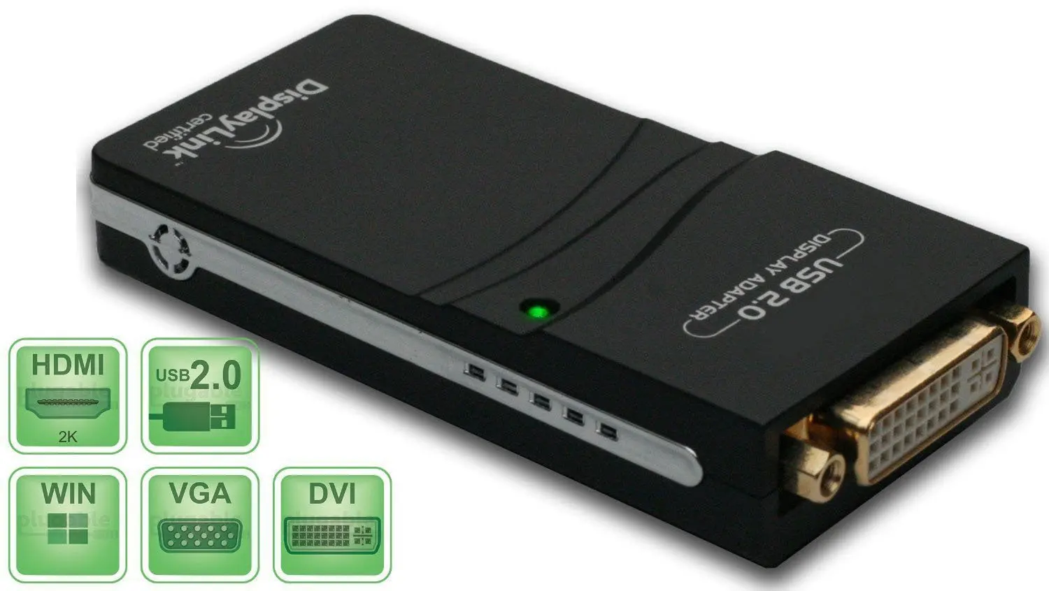 Initiate graphic adapter. Адаптер USB 2.0 UGA graphic Multi display Adapter DVI VGA HDMI. DISPLAYLINK dl3000. DISPLAYLINK монитор. DISPLAYLINK USB device.