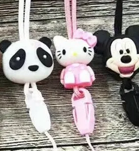 ID card holder silicone doll animal lanyard  mobile phone accessory
