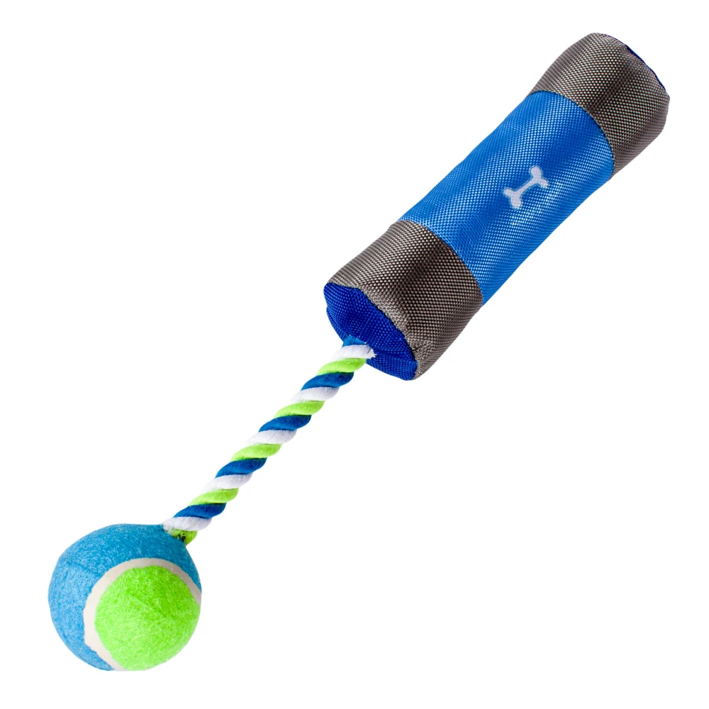 tennis ball rope dog toy