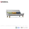 modern living room furniture scandinavian wooden fabric sofa Best value