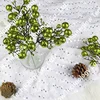Artificial Christmas Indoor Decoration Floral Red Berry Picks Colorful Ball In Stock
