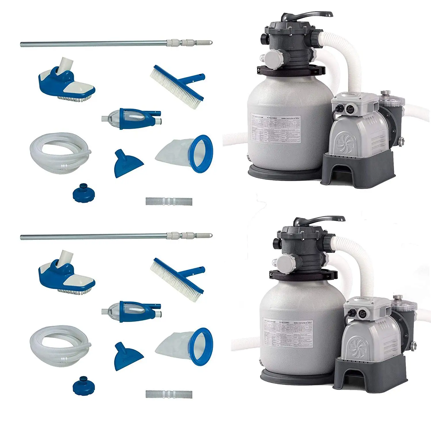 swimming pool pump and filter kit