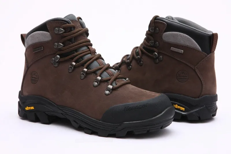 Dark Brown Climbing Mountain Boots For Men/climbing Boots Waterproof ...