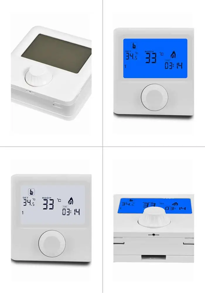 Hy06 Digital Programmable Thermostat For Gas Boiler Water Heating Or Electric Heating Or Water