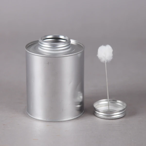 237ml/8oz Round Jar/tin/can With Brush For Glue/oil Buy Round Jar/tin