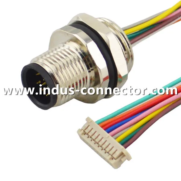 waterproof plug panel mount 12 pin m12 connector wiring harness for 3d printer buy m12 connector,12 pin connector,12 pin m12 connector product on 4pfemale–m12 5pmale wiring harness