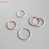 SLand Jewelry Factory wholesale Comfort Fit Solid Band Ring 925 Sterling Silver 1.2mm Stacking Thin Rings for girls