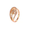 12267 Xuping newest style crystal bishop rings with 18k gold
