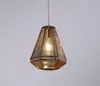 Modern Replica of Web Etch Geometry Golden Stainless Steel Pendant Light Shadow For Living Study Kitchen