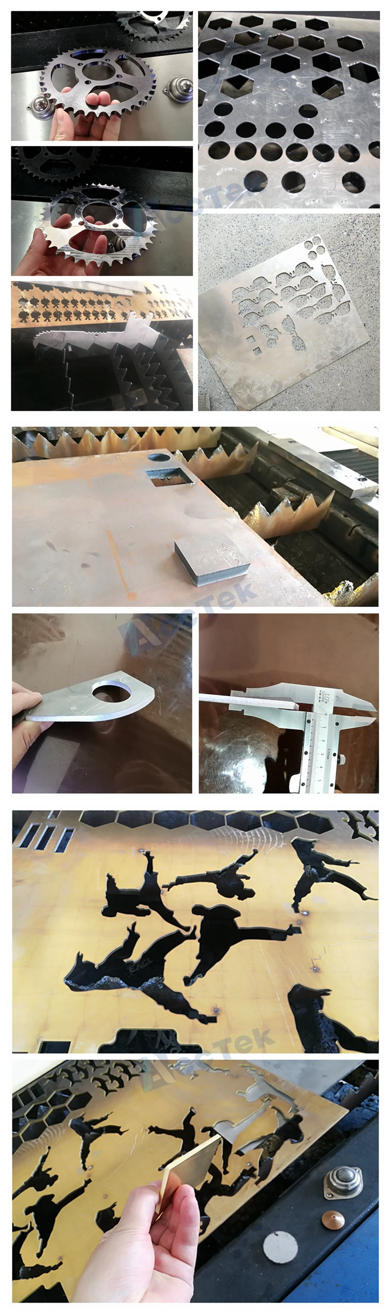 Stainless steel fiber laser cutting machine with 500w 750w fiber laser power supply