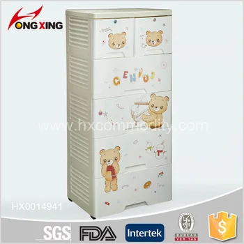 Kids Bear Printing Hongda Plastic Drawer Chest 5 Drawers Kids Bear Printing Hongda Plastic Drawer Chest 5 Drawers