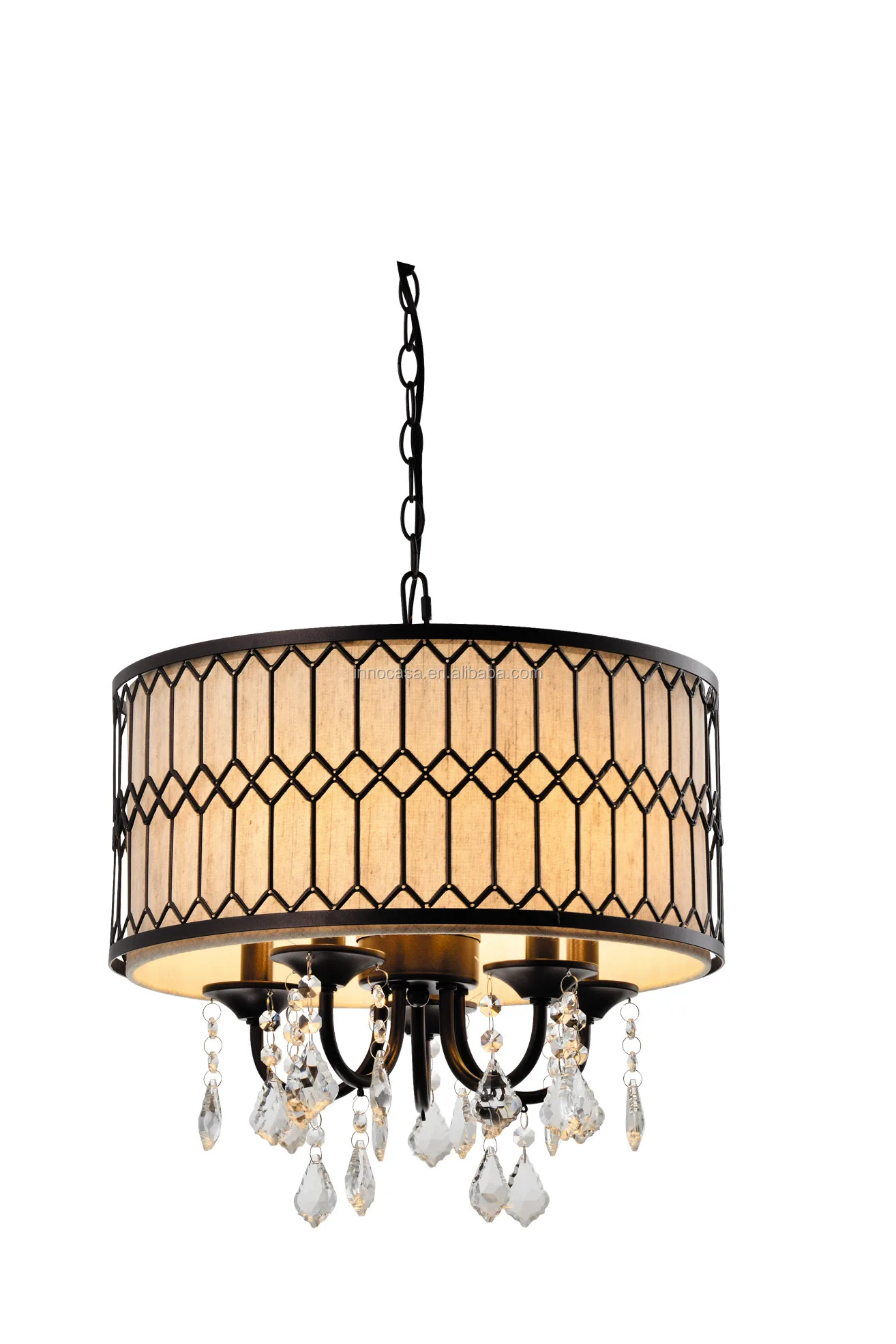 Lamparas De Techo Customized Classy Iron Crystal Ceiling Lamp For 