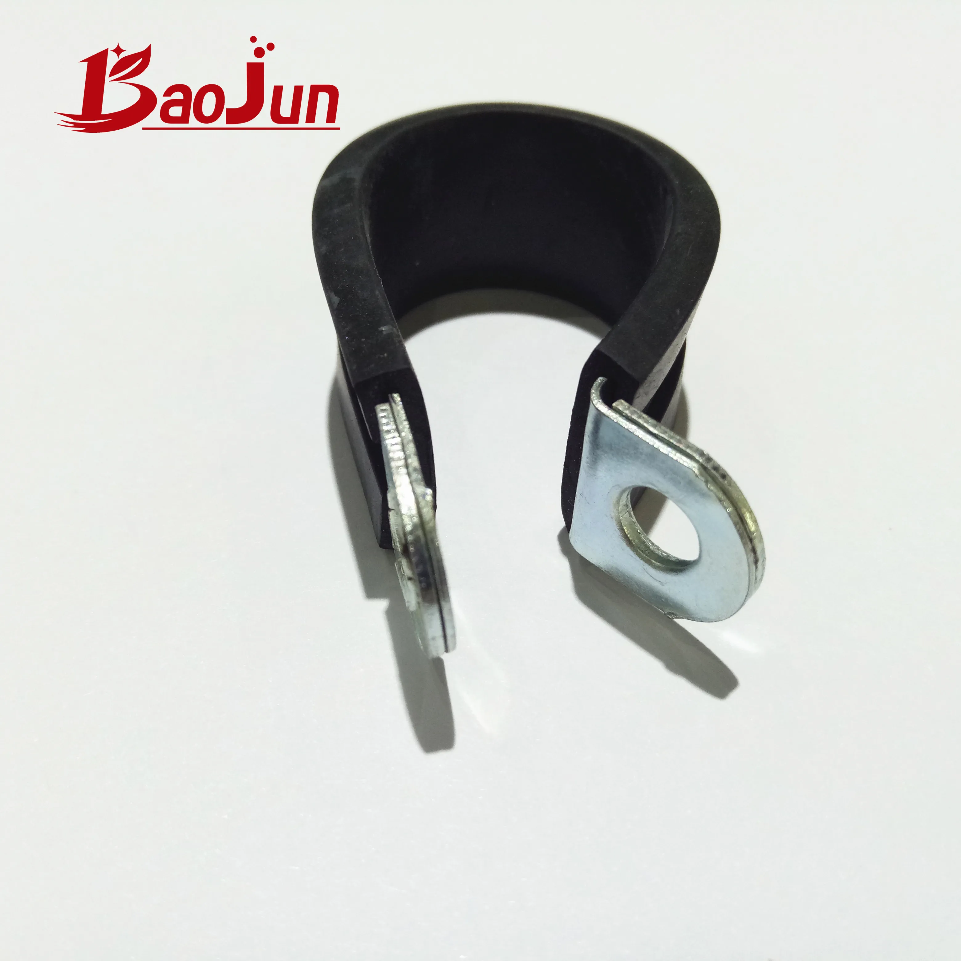 Rubber Line Hose Clamps Galvanized Material Diameter 22mm Bandwidth