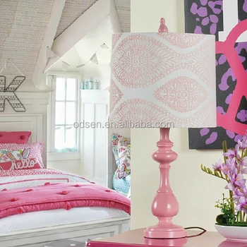 Hotsale Lamp Type Pretty Girls Bedroom Pink Color Wooden Lamphouse Bedside Table Lamp Buy Bedside Table Lamp Pink Color Wooden Lamphouse Bedside