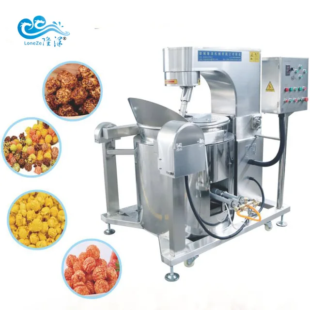 China made super quality stainless gas popcorn machine
