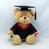 custom plush mascot good looking graduation teddy bear