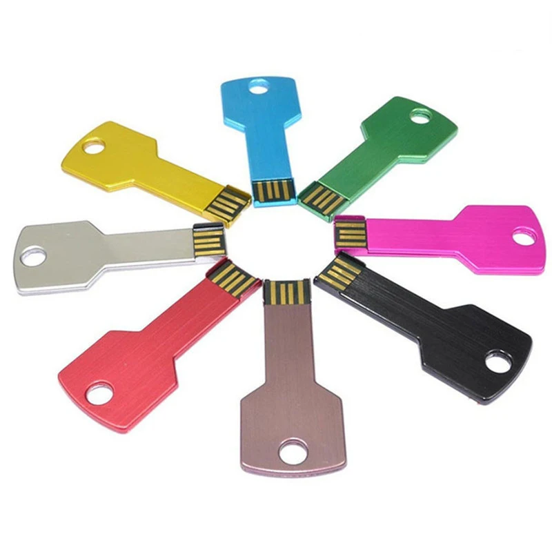 Metal USB Flash Drive Logo Customized 4GB 8GB 32GB 64GB Memory Key Usb Pen Drive - ANKUX.COM