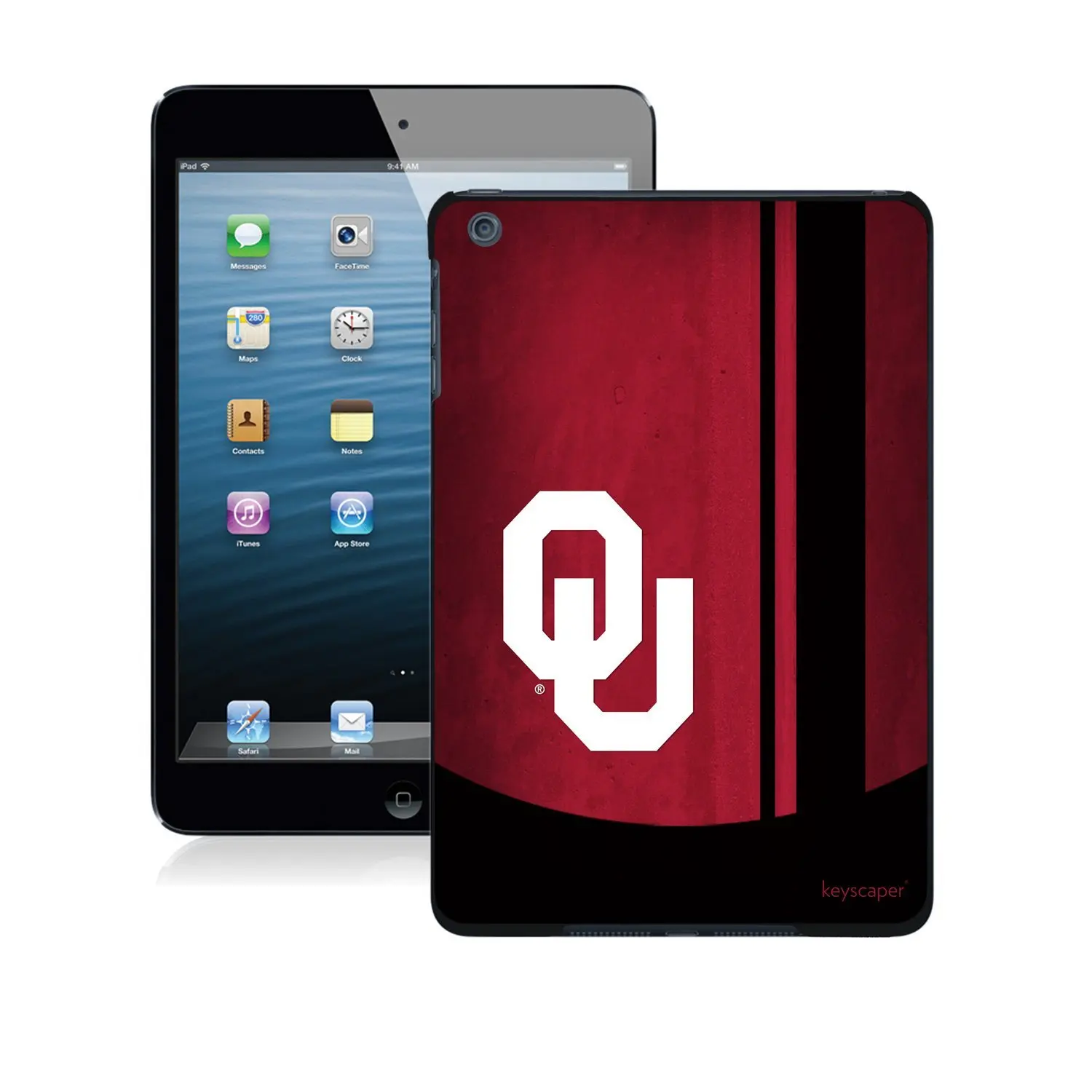 Oklahoma Sooners iPad Mini Case officially licensed by the University of Oklahoma for the Apple iPad Mini by keyscaper®