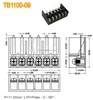 Electric M4 Screw Block Terminal High Voltage Power Terminal Block