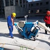 shot blasting machine for cleaning square tube and round bar
