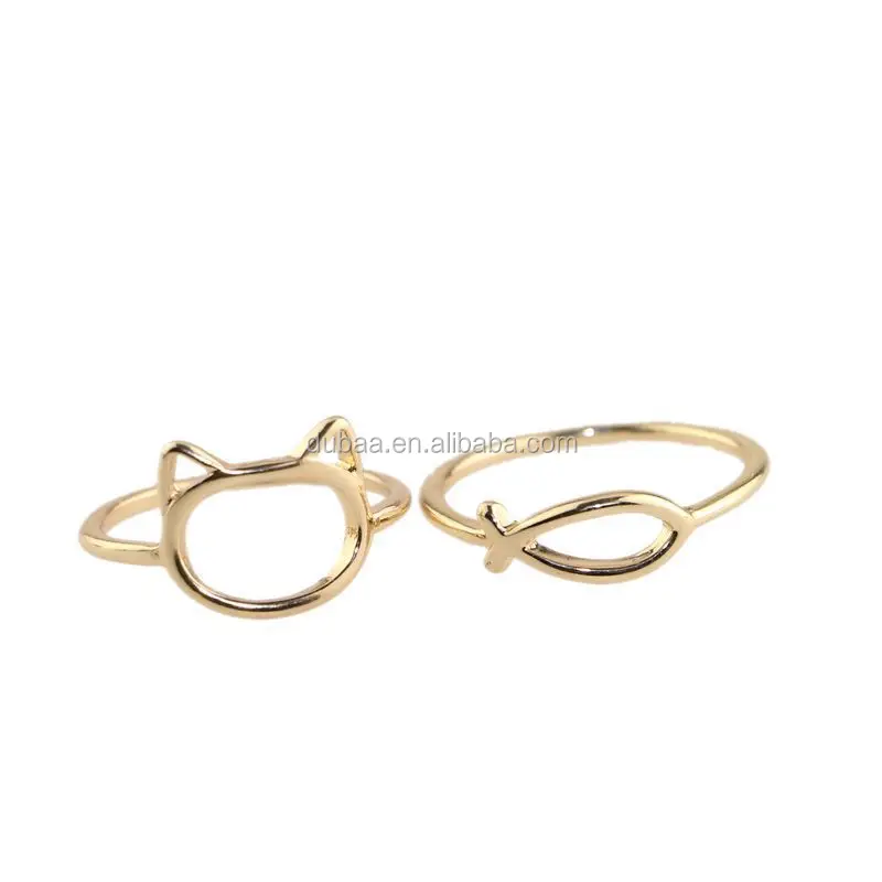 Urban Amateurs Kitty Et Poissons Dor Stack Dessus Knuckle Bande Annulaire Midi Anneaux Pour Urban Amateurs Kitty Et Poissons Dor Stack Dessus Knuckle Bande Annulaire Midi Anneaux Pour
