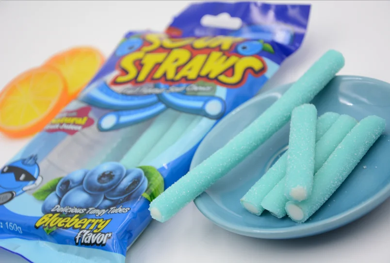 Yummy Sugar Coated Blueberry Flavor Sour Filled Liquorice Candy Buy