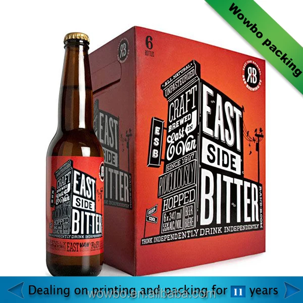 Colorful Printed Beer Bottle Shipping Carton Box - Buy Colorful Printed