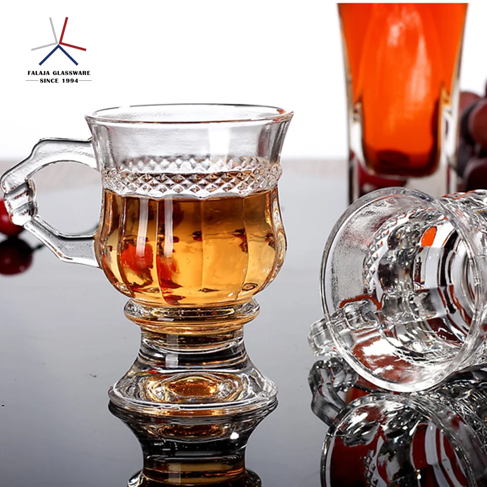 Falaja Wholesale Glass Tea Cups With Handle Bulk Clear Buy Glass Tea