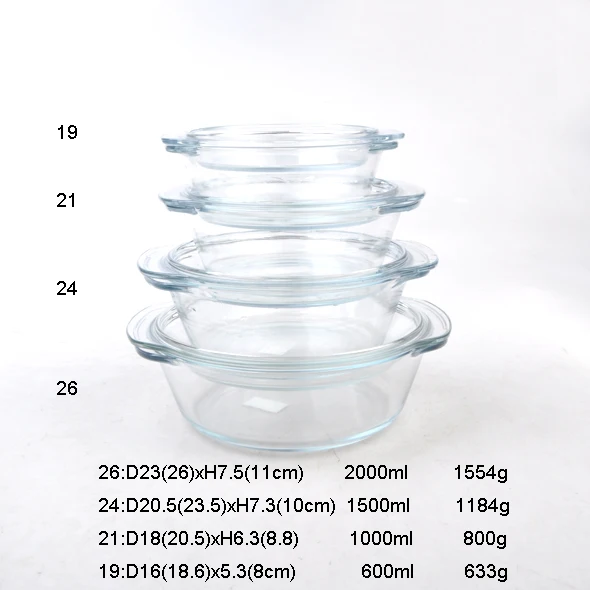 glass bowl with lid for microwave