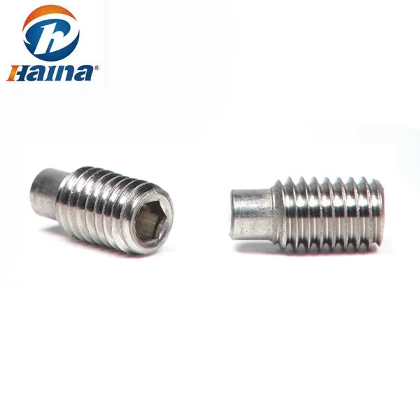 
Metric Hexagon socket set screws dog point 
