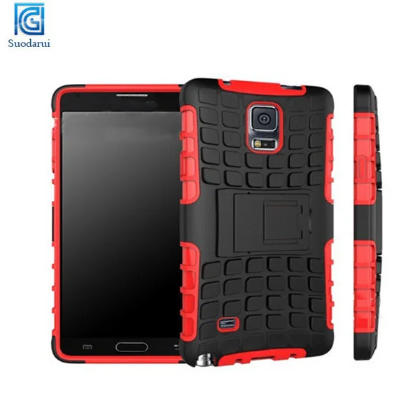 Mobile Phones Sales Promotion for Samsung Galaxy Note 4 Mix Colors Armor Hybrid Hard Back Case Shockproof Protective Cover
