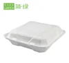 Easy Green Compostable Pulp Sugarcane Bagasse Biodegradable Clamshell Lunch Container Box
