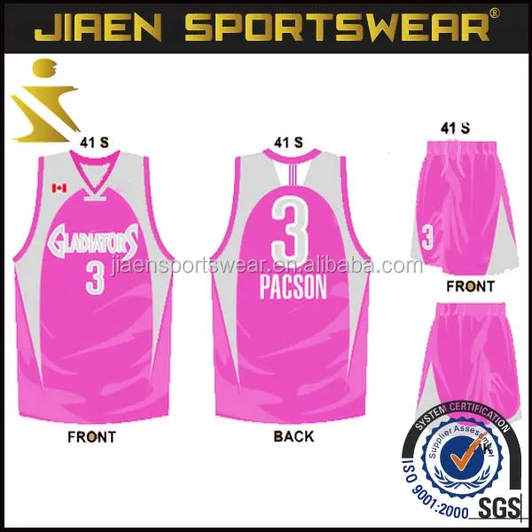 basketball jersey design pink