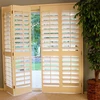 Arrive Ready to Fit Durable Classic Easy Install White Plantation Shutter Window