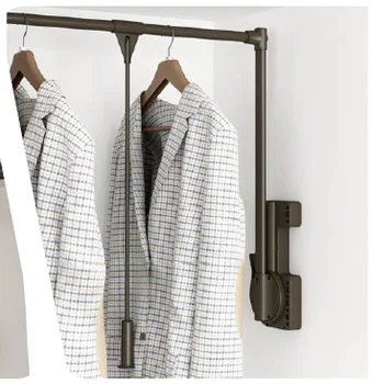 Moden Wardrobe Pull-down Rod With Soft Closing Pull Down Closet Rod ...