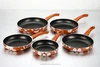 Famous press non stick round fry pan set / aluminum frying pan sets