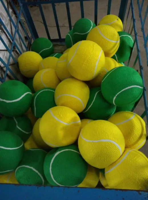 custom design color/size,big size inflatable 6"jumbo tennis ball