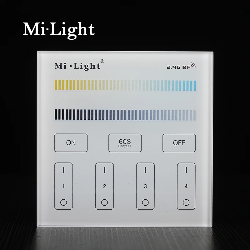 Mi Light T1 T2 T3 T4 Panel Remote Controller 2.4g Wireless 4 Zone Rf