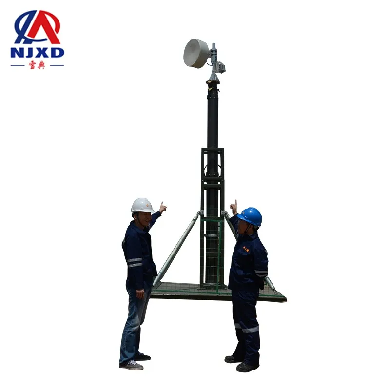 8m antenna telescopic tower with tripod 