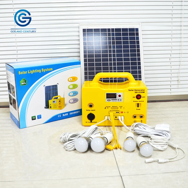 20w 12ah12v Mini Project Home Renewable Energy Solar Lighting Power System With Pv Panel Buy Mini Project Solar Lighting Systemportable Solar Power