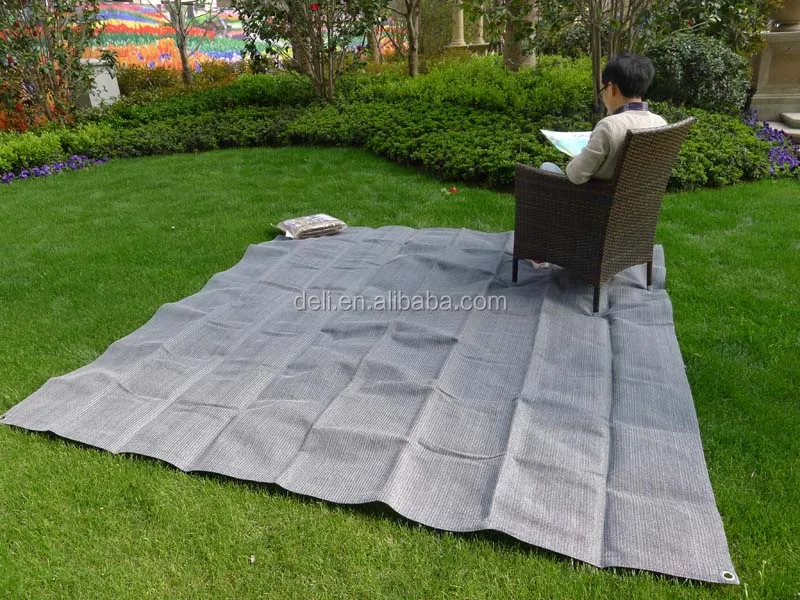 Heavy Duty Knitted Hdpe 2.5mx2.5m Outdoor Mesh Flooring Camping