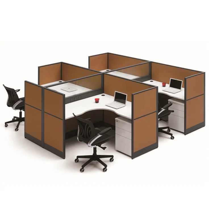 Modern Work Station Office Desks And 2 Seater Wooden Workstations Desk System Block Partitions